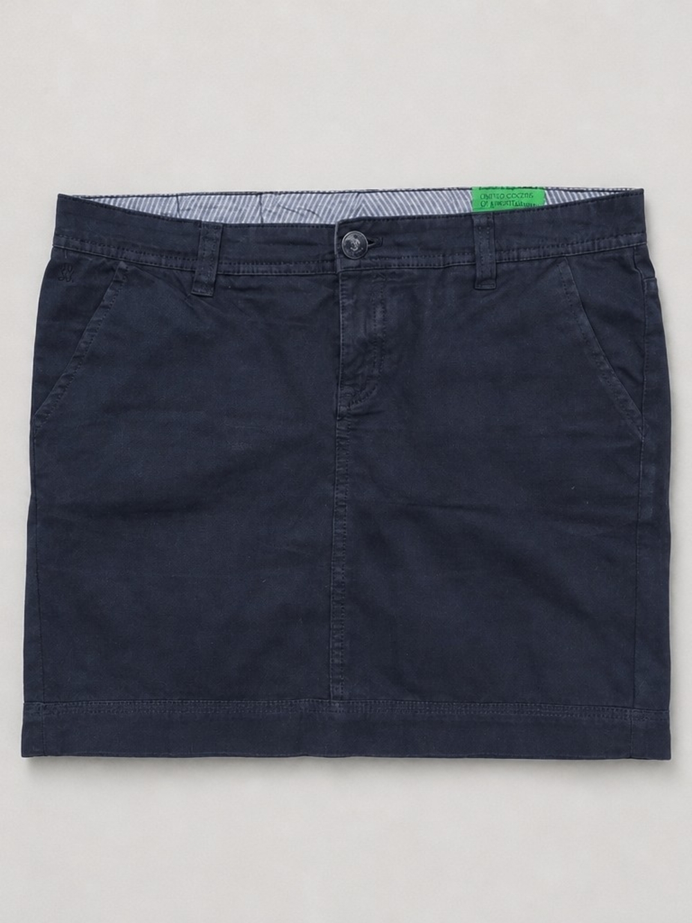 Gaastra Dark Navy Cotton Mini Skirt with Pockets